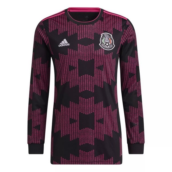 Camiseta Mexico Replica Primera Ropa Manga Larga 2021 Purpura